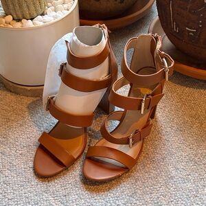 Brash Brown Strappy Heels